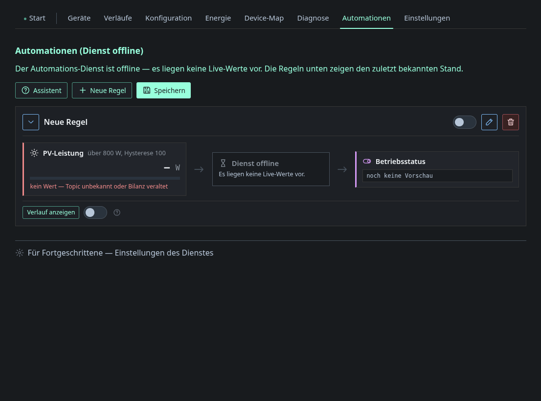 Automation rules