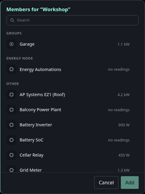 Device picker